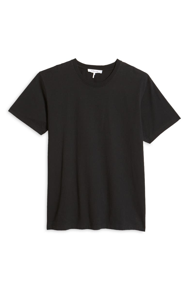 FRAME Logo Cotton T-Shirt, Alternate, color, Noir