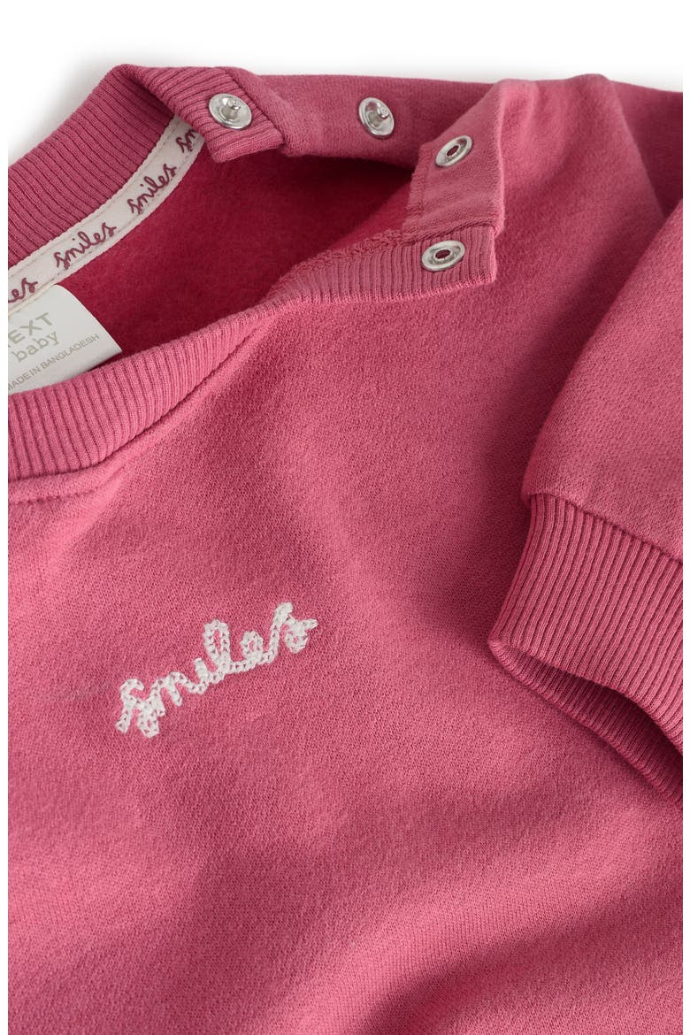 Smiles Sweatshirt & Joggers Set, Alternate, color, PINK