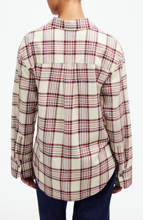 Shop Madewell Plaid Relaxed Organic Cotton Flannel Button-up Shirt