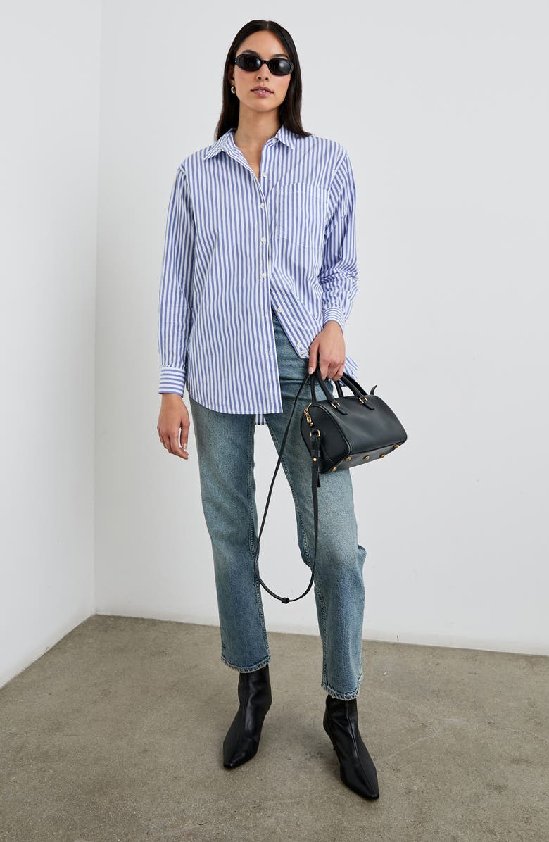 Rails Elsa Stripe Cotton Button-Up Shirt, Alternate, color,