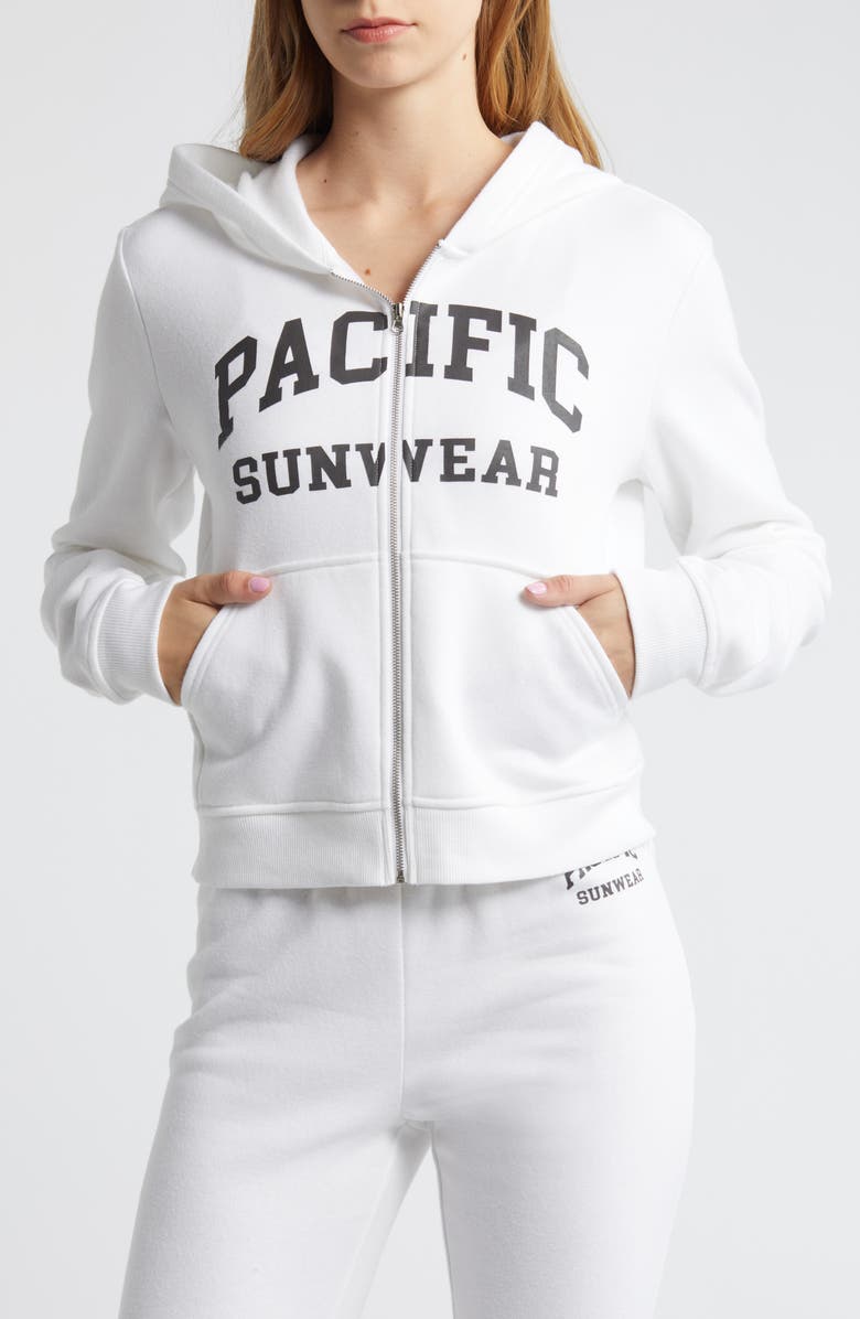 PacSun Arch Zip-Up Hoodie, Alternate, color,