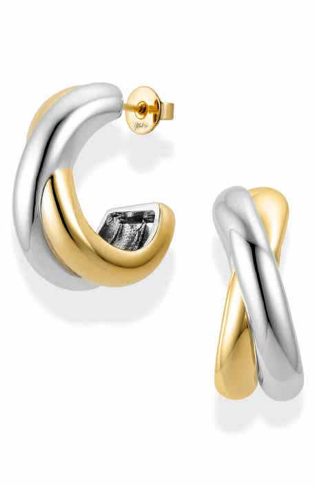 MOD + JO Sullivan Two-Tone Hoop Earrings