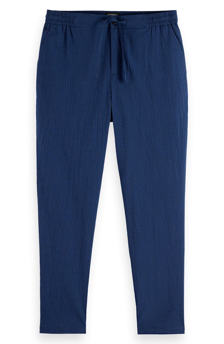 Scotch & Soda Finch Cotton Blend Seersucker Pants, Alternate, color, Sky Captain Mini Check