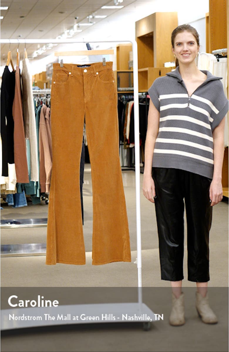 Sheridan High Waist Flare Leg Corduroy Pants, sales video thumbnail