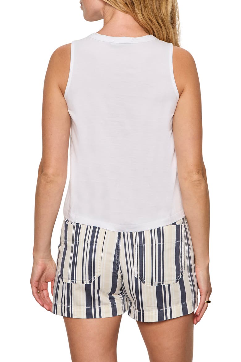 Campari Embellished Organic Cotton Tank, Alternate, color, WHITE
