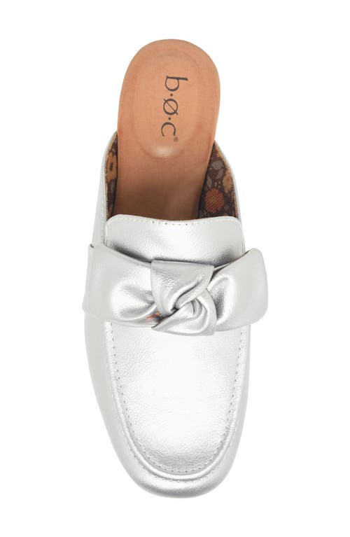 B O C By Børn Patti Bow Mule In Silver
