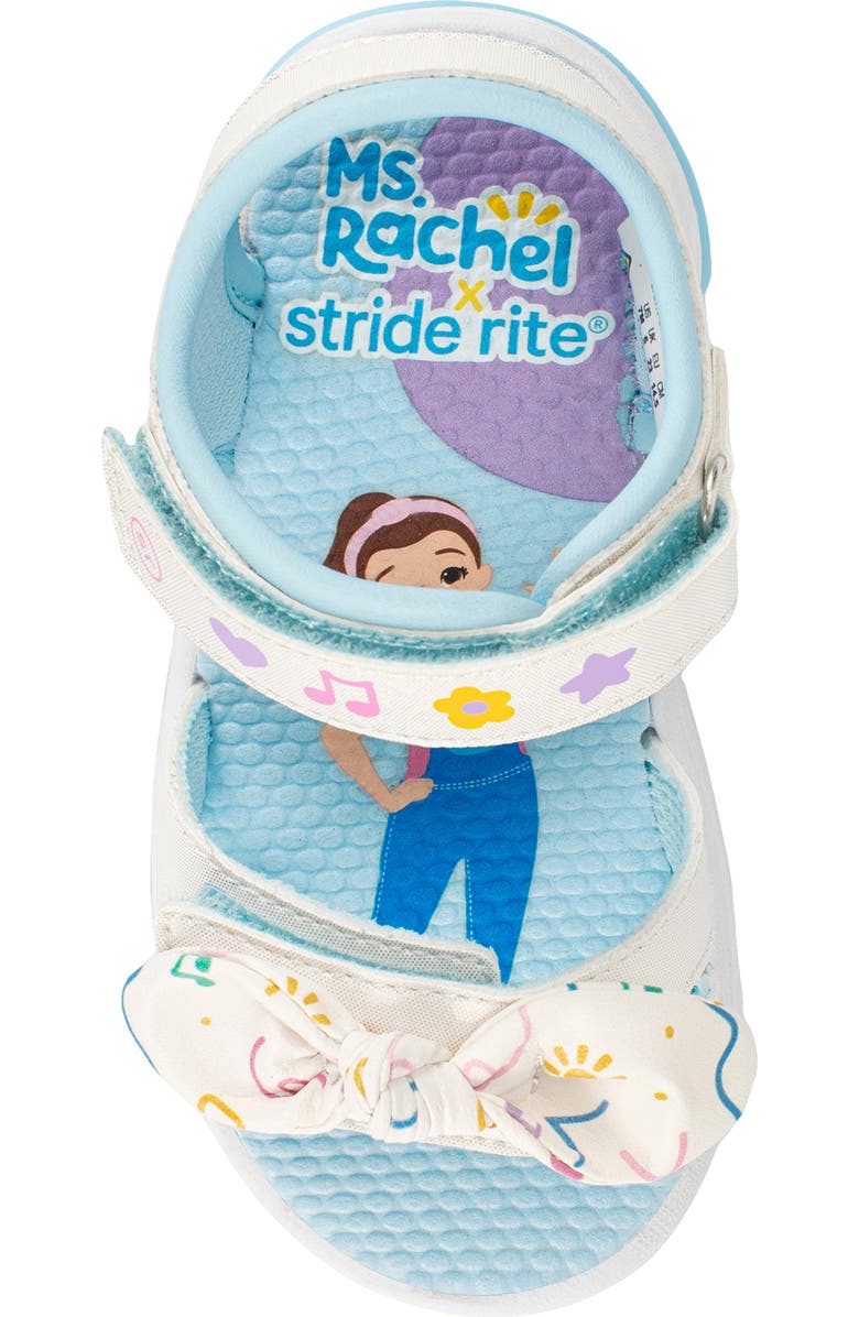 Stride Rite Kids' x Ms. Rachel Light-Up Sandal, Alternate, color, White
