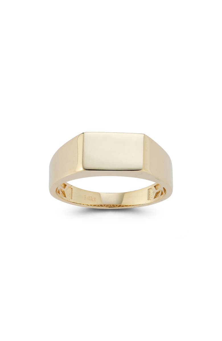 Ember Fine Jewelry Signet Ring, Alternate, color, Gold