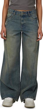 Good For Nothing Baggy Vintage Wash  Seam Denim Jeans