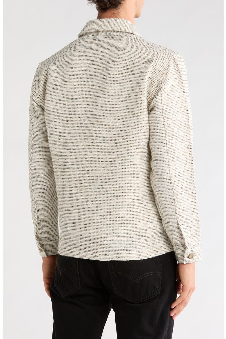 Crosshatch Shirt Jacket, Alternate, color, VANILLA
