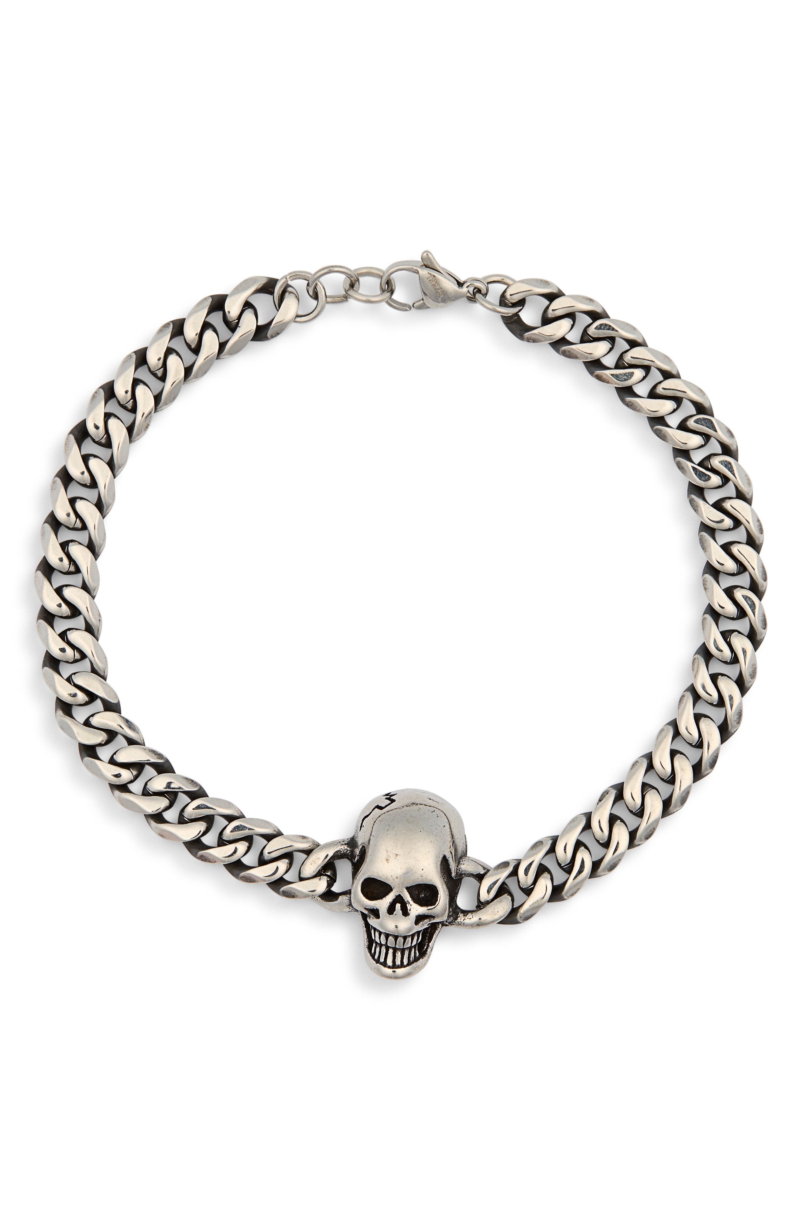 EYE CANDY LOS ANGELES Noah Skull Chain Bracelet