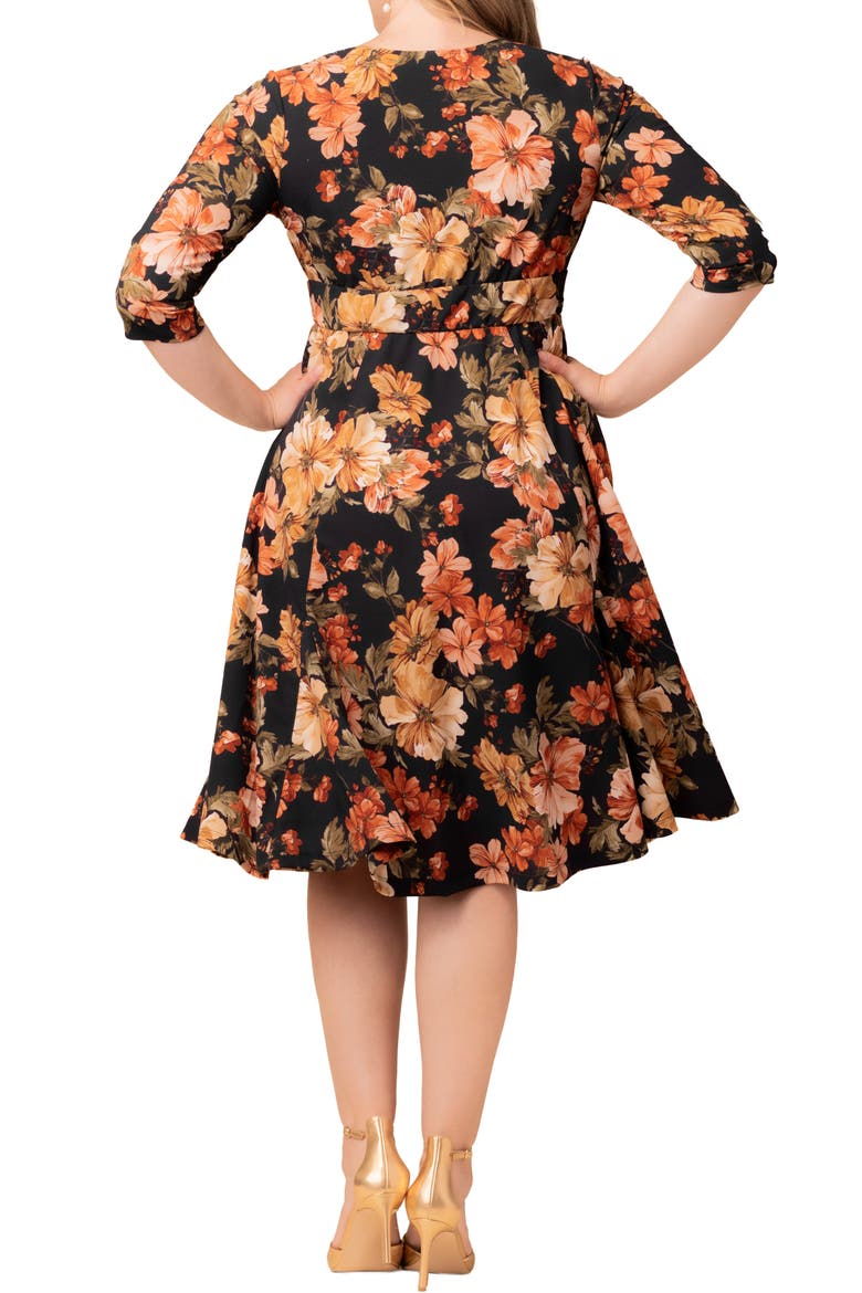 Royal Sweetheart Dress, Alternate, color, AUTUMN GARDEN