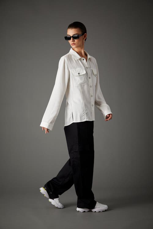 Blue Revival Your Favorite Tencel Shirt In White