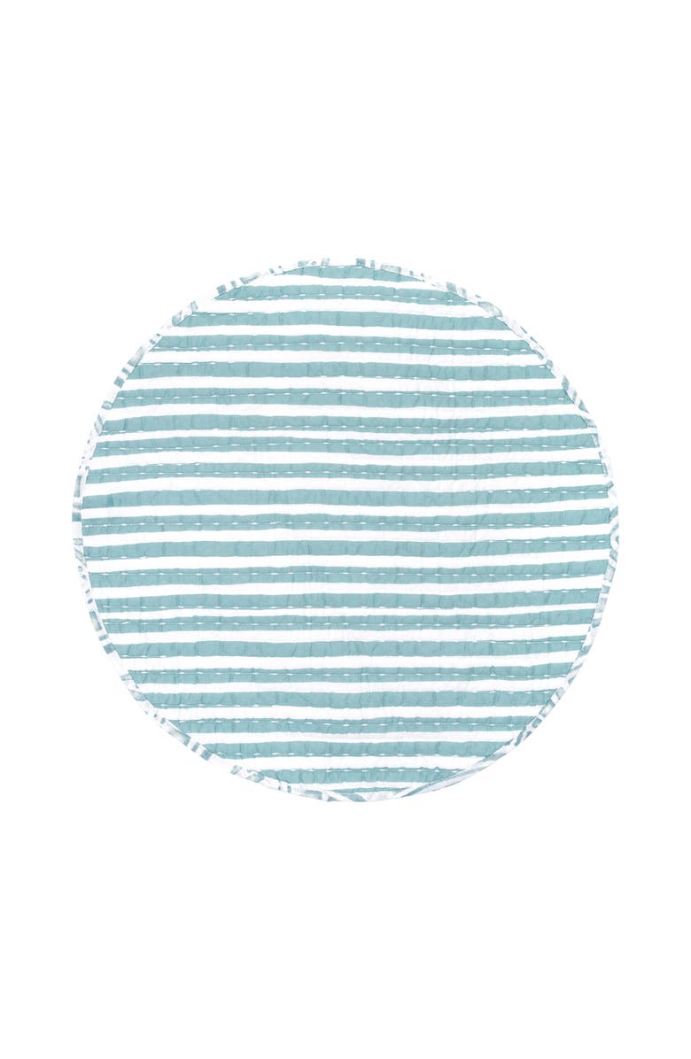 carol & frank Halsey Round Set of 4 Placemats 17", Alternate, color, Blue