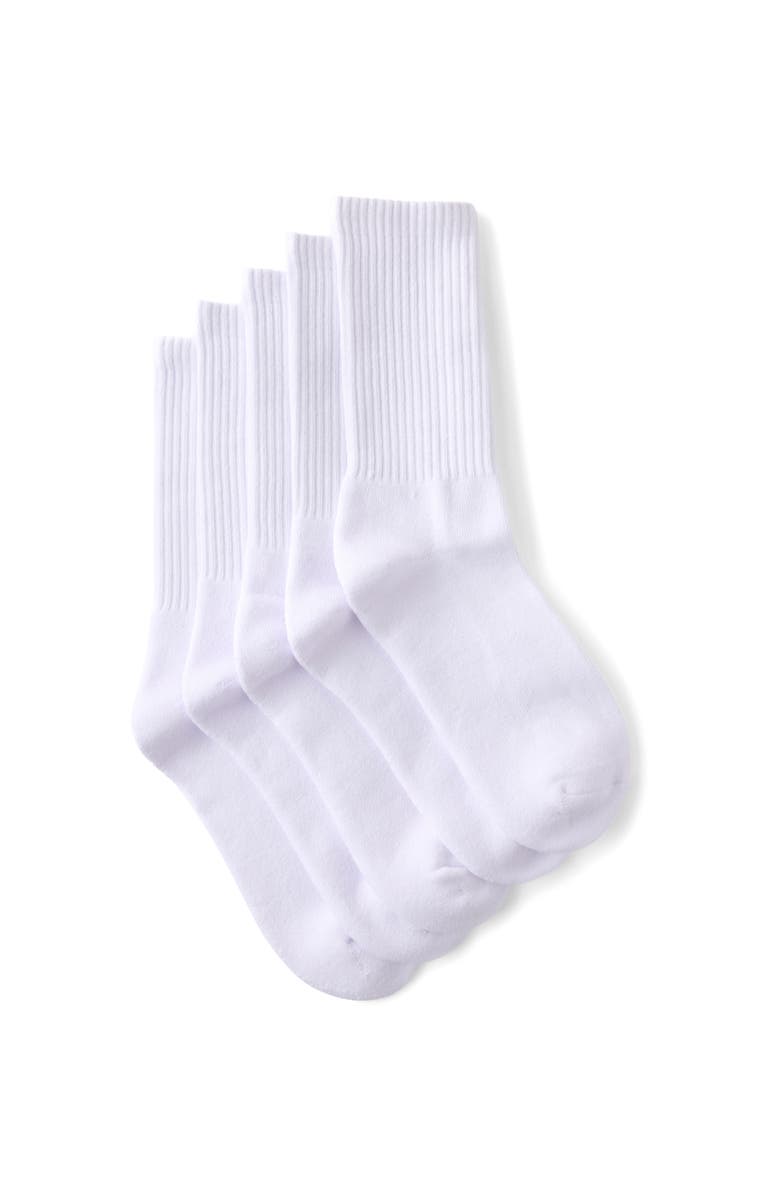 Cotton On Men's 5 Pack Essential Crew Socks, Main, color, White