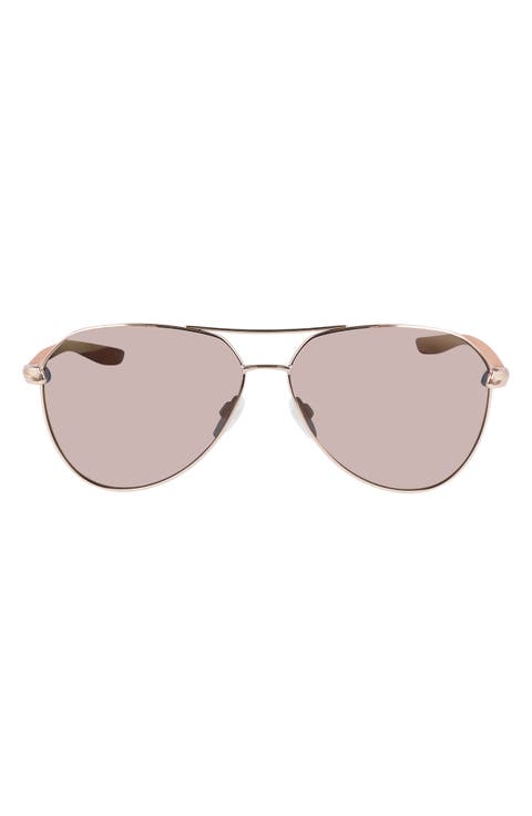 City 61mm Mirrored Aviator Sunglasses