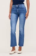 DL1961 Bridget Instasculpt High Waist Raw Hem Ankle Bootcut Jeans