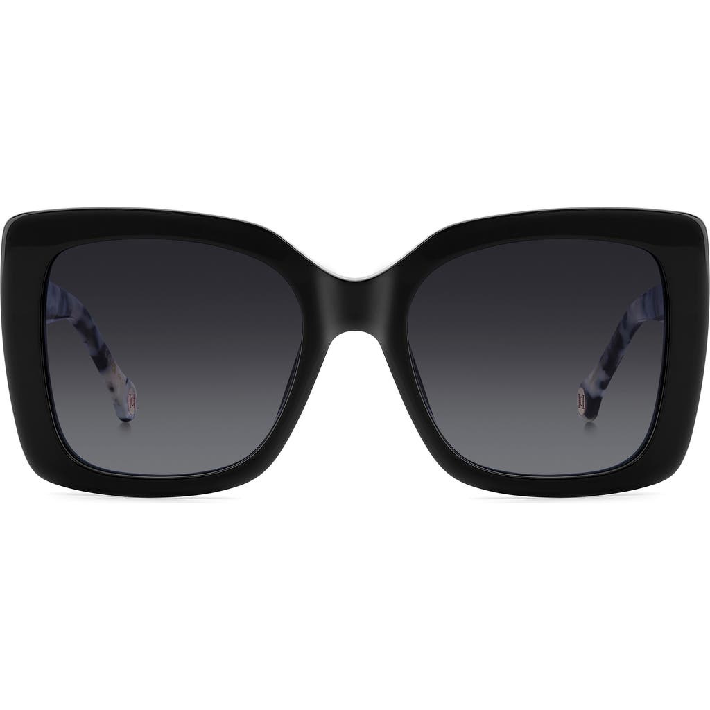 Carolina Herrera 54mm Gradient Square Sunglasses in Black/Dark Grey Sf  product