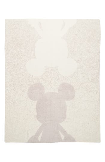 Barefoot Dreams Disney® Mickey Mouse Cozychic™ Confetti Throw Blanket In Malibu Mist/ Cream
