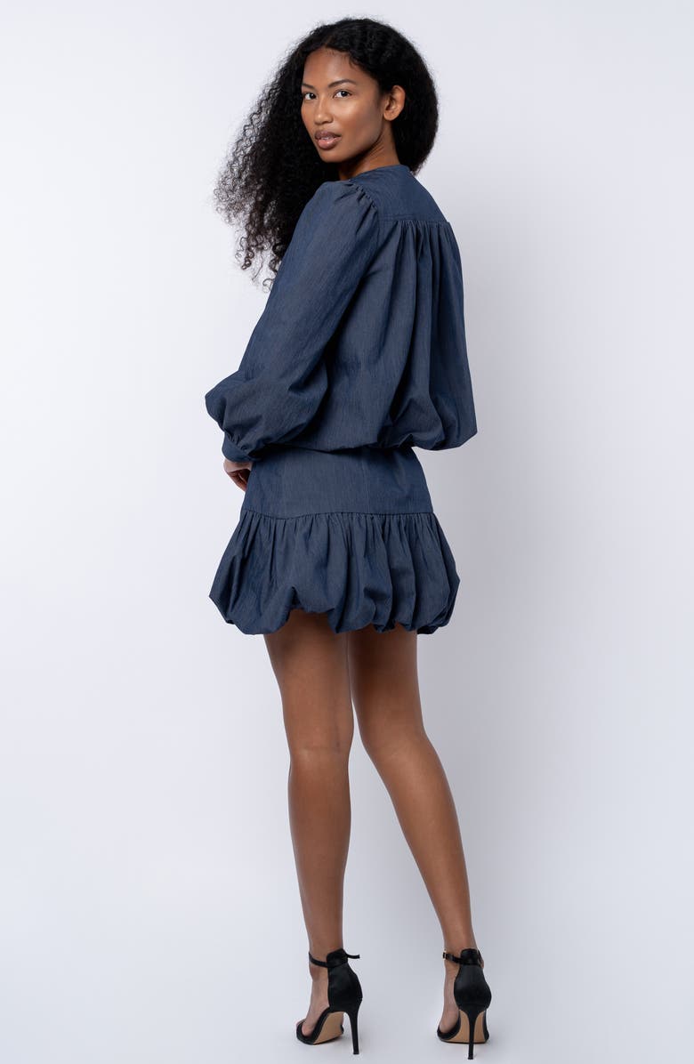 CIEBON Donna Balloon Sleeve Cotton Blend Jacket, Alternate, color, Denim Blue