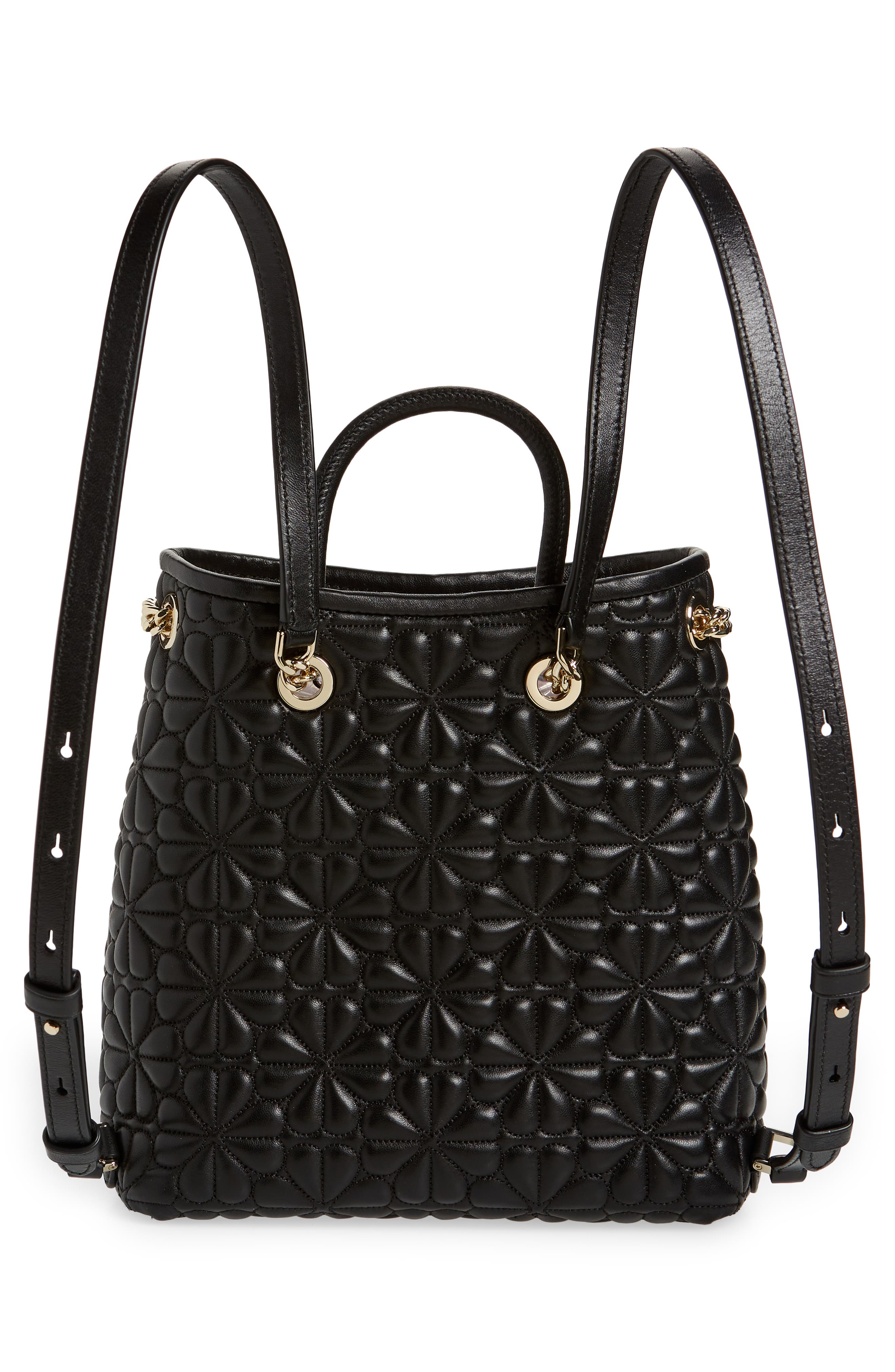 Kate Spade New York bloom medium quilted leather backpack, Alternate, color, 