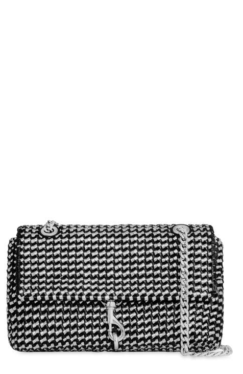 Medium Edie Woven Leather Convertible Crossbody Bag