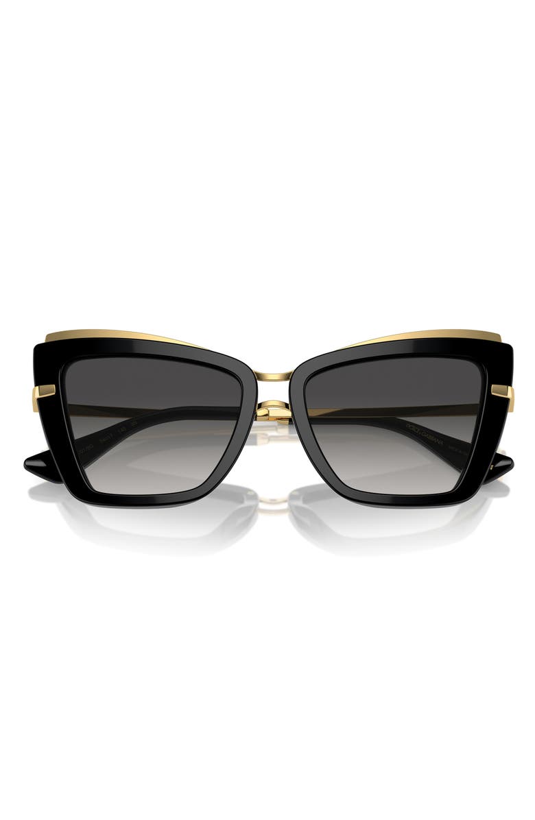 Dolce&Gabbana 54mm Gradient Cat Eye Sunglasses, Main, color, 