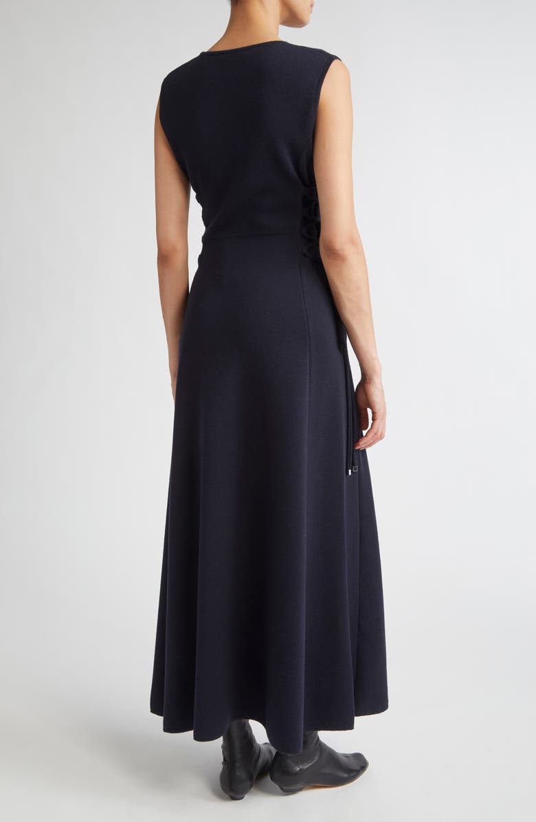 Max Mara Delfi Wool Knit Midi Dress, Alternate, color, Ultramarine