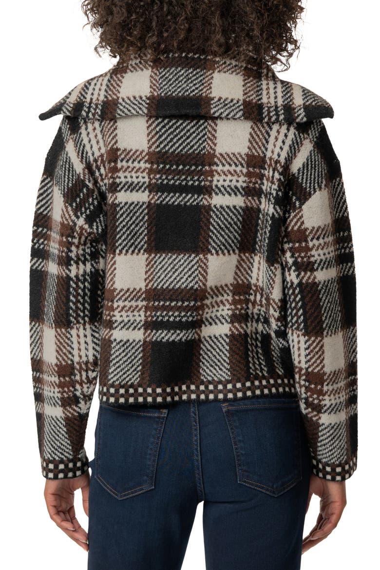 Rue Zip Sweater Knit Jacket, Alternate, color, CHOCOLATE
