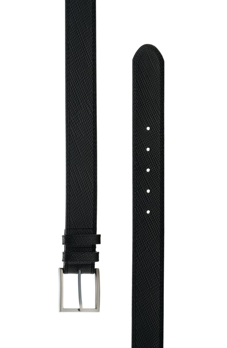 Magnanni Eastwood Pebble Leather Belt, Alternate, color, 