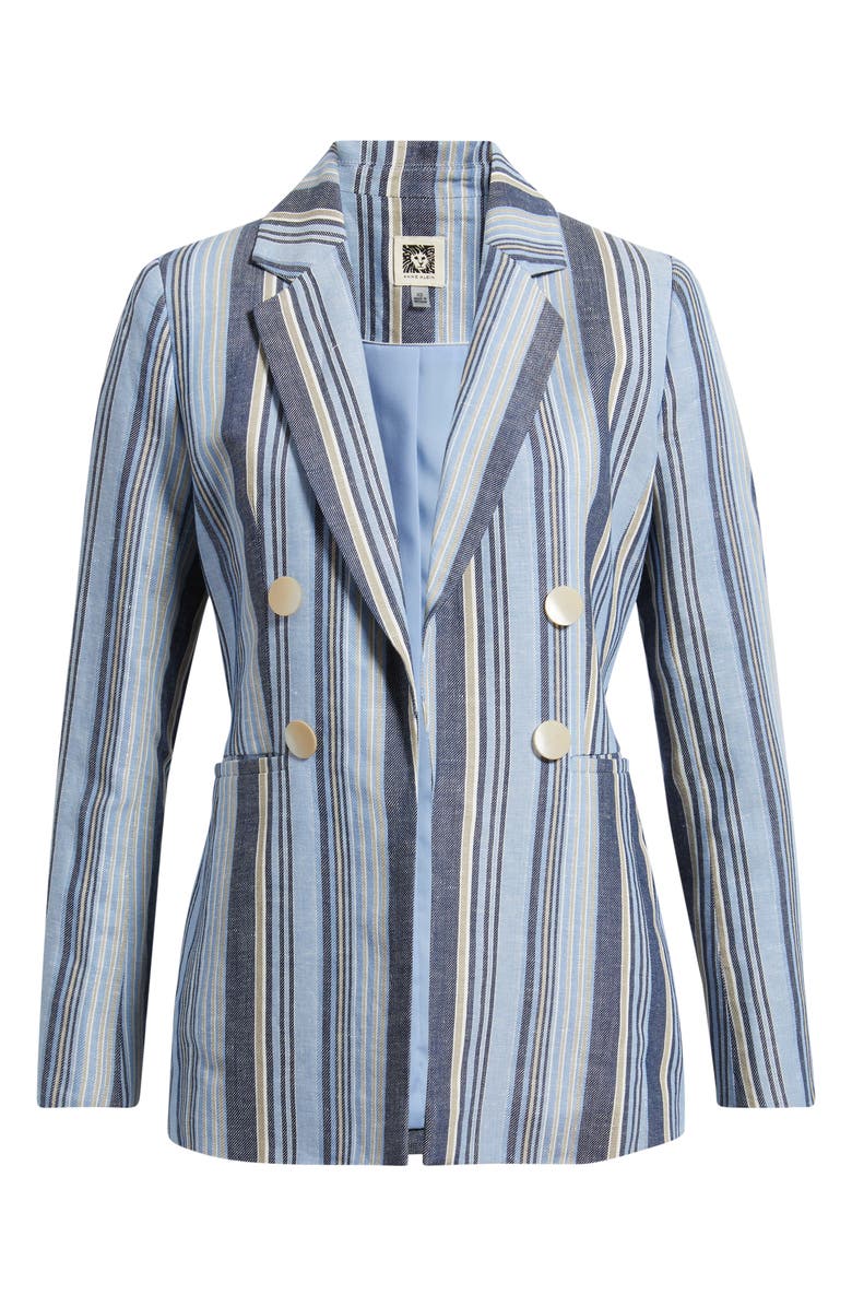 Anne Klein Stripe Blazer, Alternate, color, 