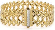 SPHERA MILANO Bold Double Row Weave Bracelet
