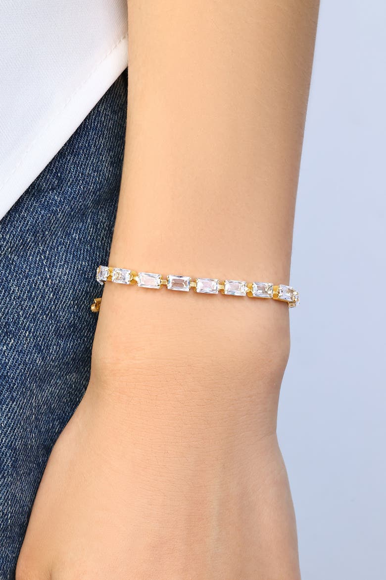 Baguette Tennis Bracelet, Alternate, color, Silver