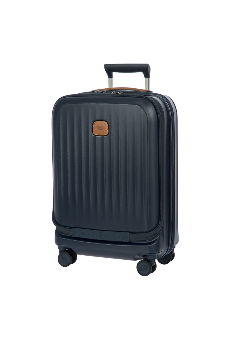 Taormina Front Pocket 21" Carry On Spinner & X Travel Nomad Backpack 2 Piece Luggage Set, Alternate, color, Navy