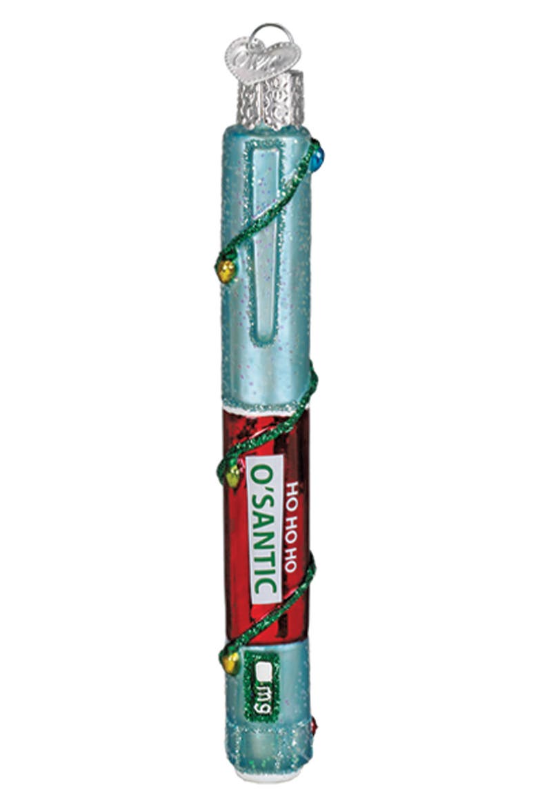 Ho Ho Ho O'Santic Christmas Ornament, Main, color, RED MULTI