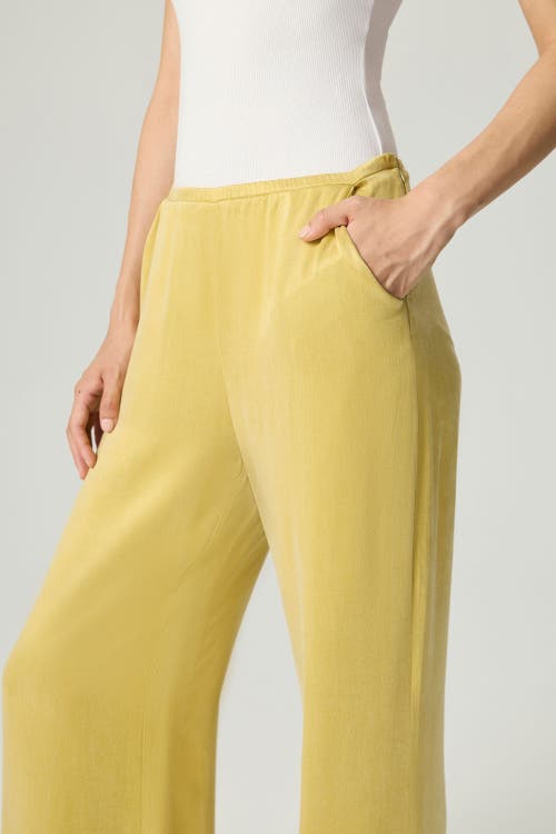 Nocturne Elastic-waist Relaxed Pants In Yellow