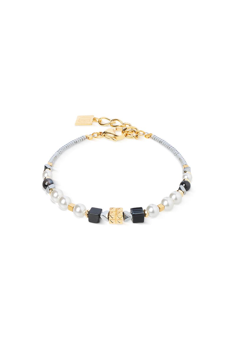 Modern Elegance Spikes Gold Bracelet, Main, color, Gold
