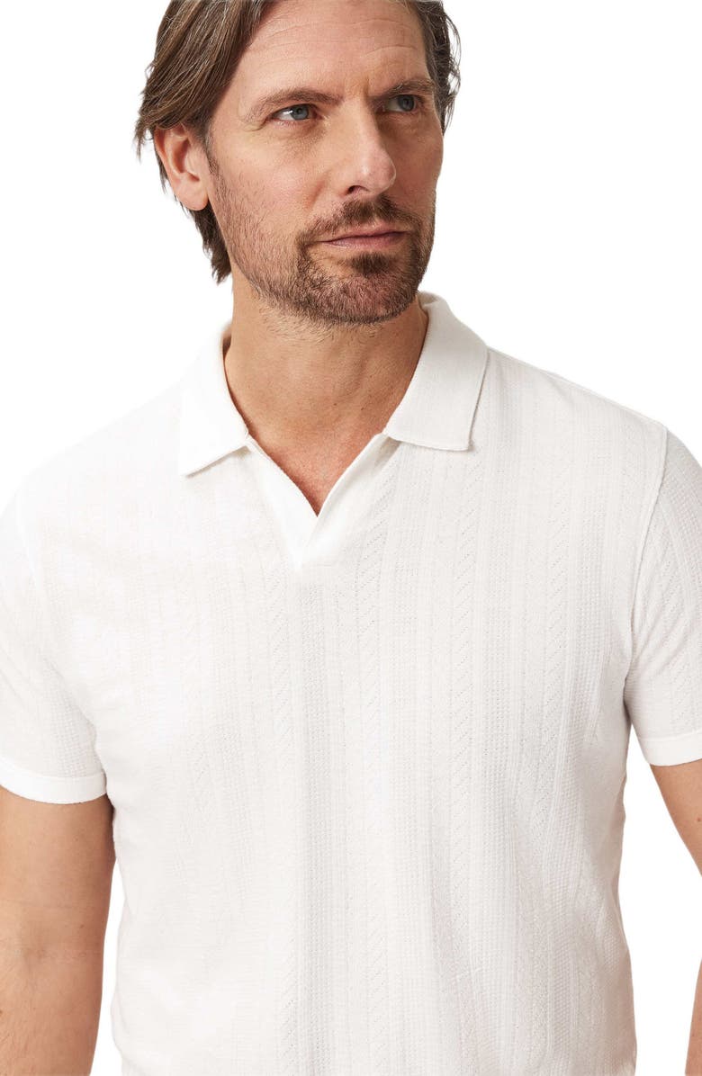 John Varvatos Zion Jacquard Organic Cotton Polo, Alternate, color, Salt