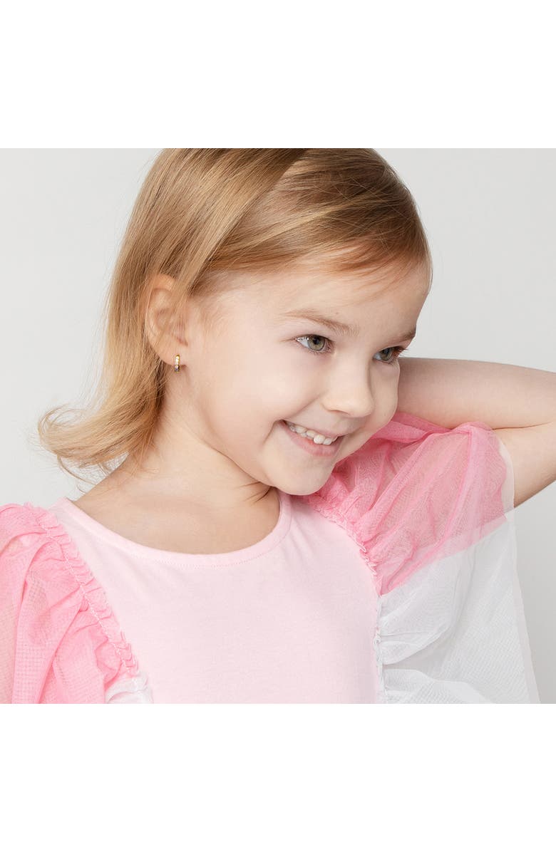 In Season Jewelry Cascading CZ Girl Earrings, Alternate, color, Purple