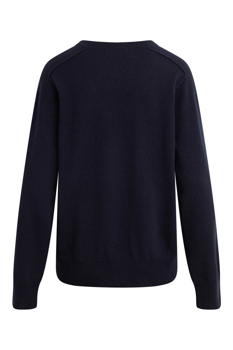 The Ryann V-Neck Cashmere Sweater, Alternate, color, NAVY