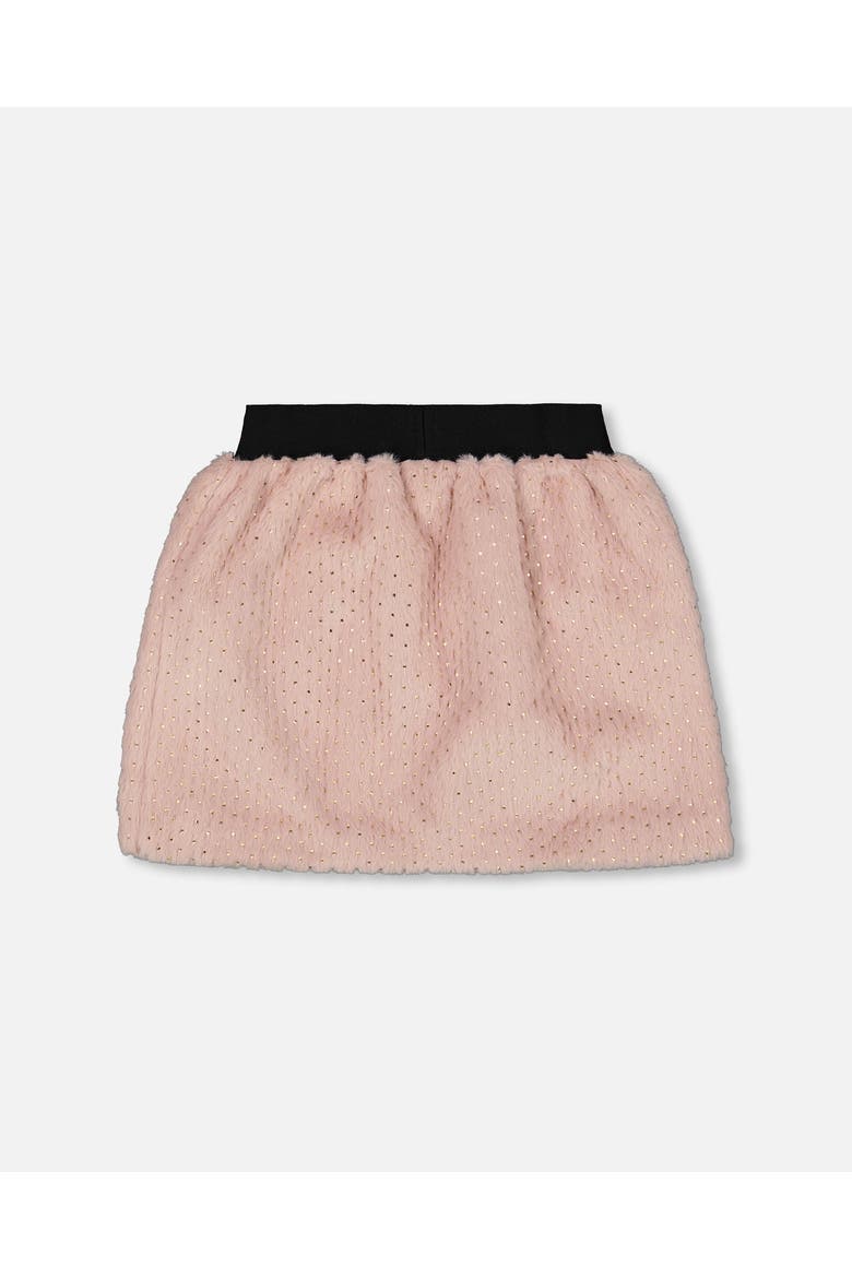 Fake Fur Skirt, Alternate, color, Dusty Pink
