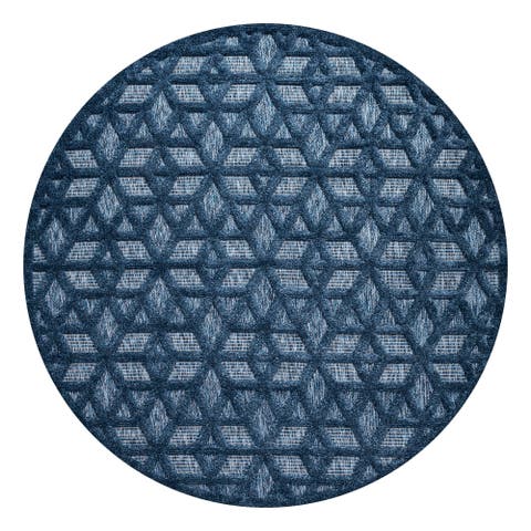 Talaia Neutral Geometric Indoor/Outdoor Area Rug