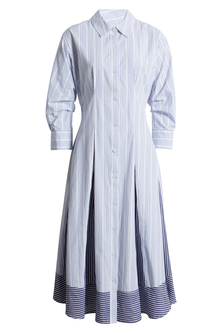 Stripe Cotton Poplin Shirtdress, Alternate, color, BLUE MULTI