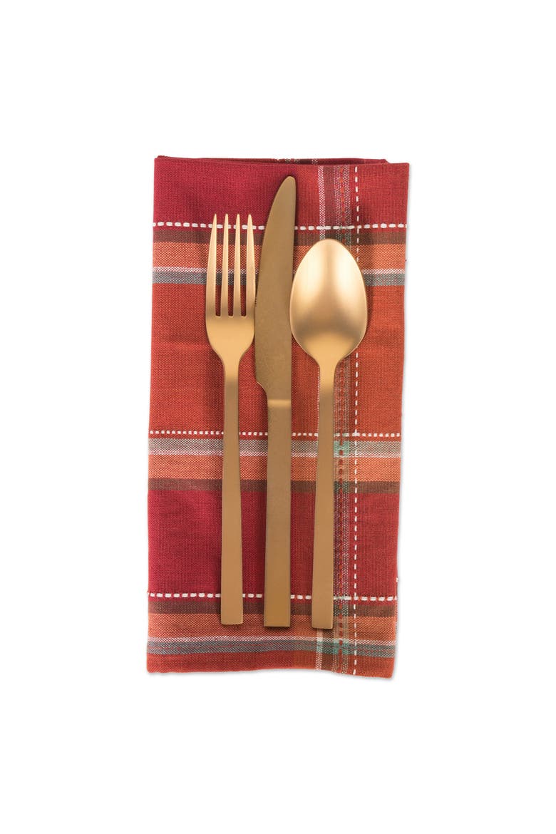 Autumn Spice Plaid Napkin Set/6, Alternate, color, Autumn Spice Plaid