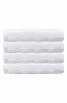 DePera Waffle Terry 4-Piece Turkish Cotton Washcloths