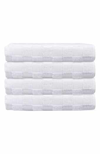 DePera Waffle Terry 4-Piece Turkish Cotton Washcloths