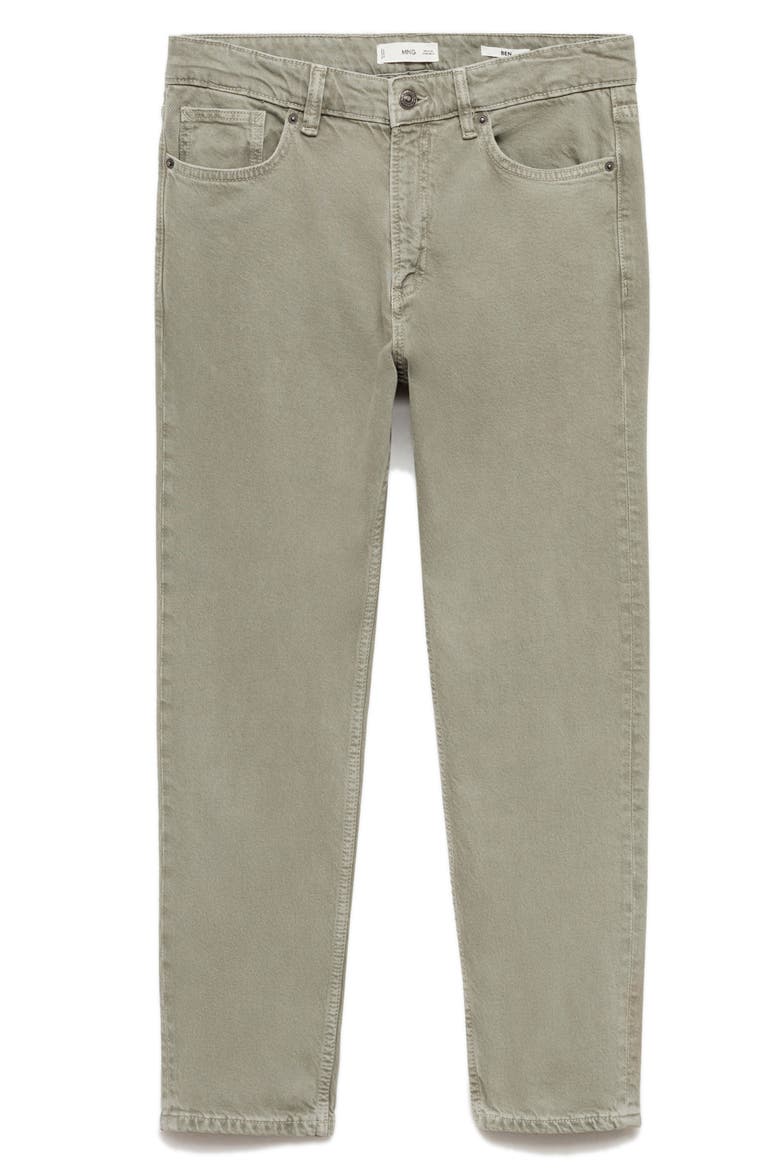 Ben Crop Tapered Jeans, Main, color, PASTEL GREEN