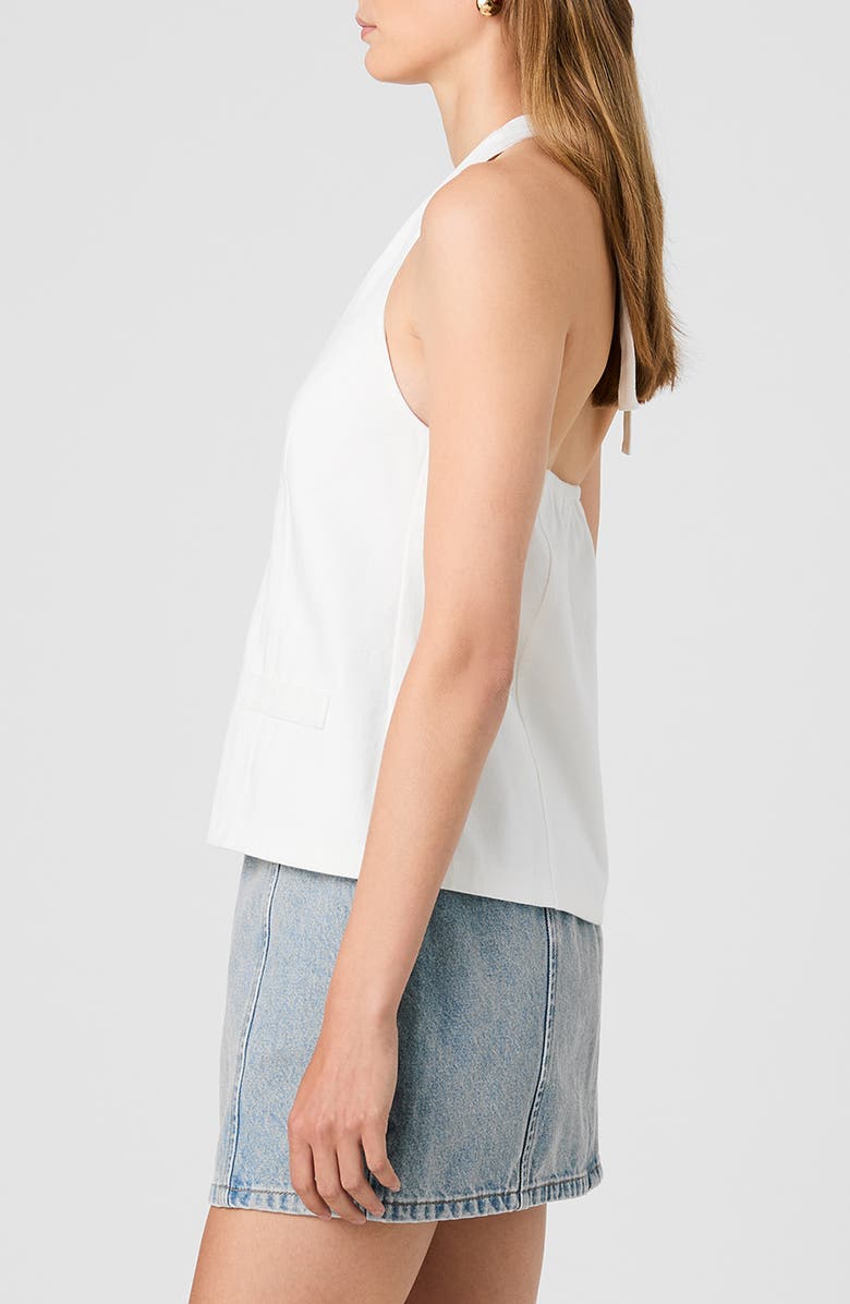 French Connection Keller Halter Top, Alternate, color, Summer White