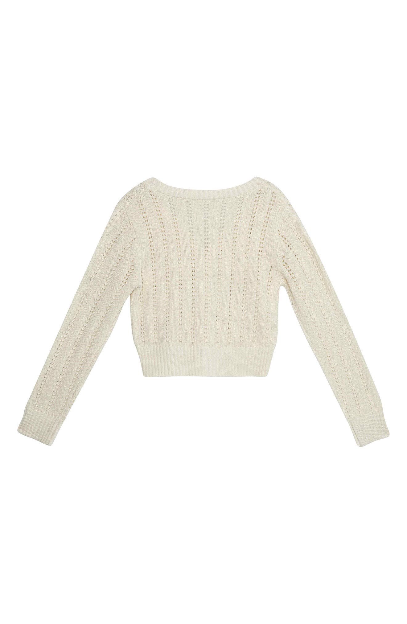 Speechless Long Sleeve Metallic Cardigan