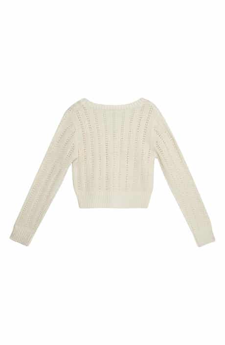 Speechless Long Sleeve Metallic Cardigan